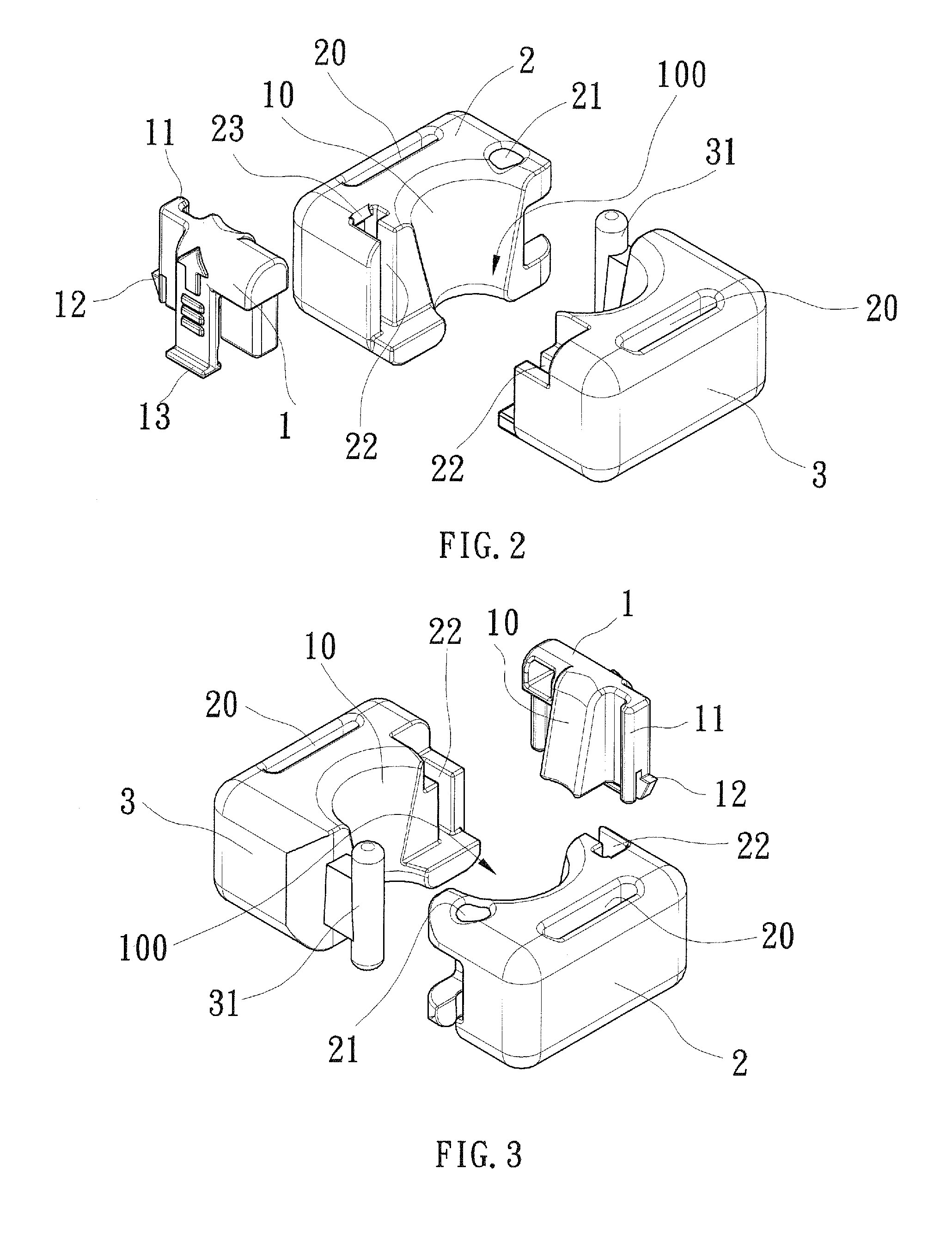 Tension cord fastener structure