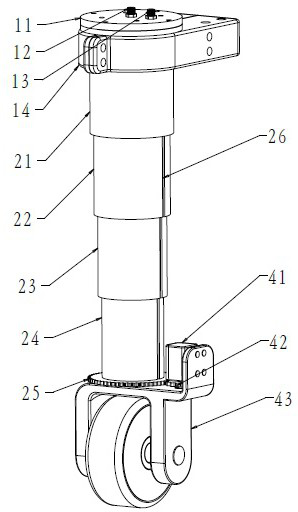 Hydraulic lifting parking mechanism