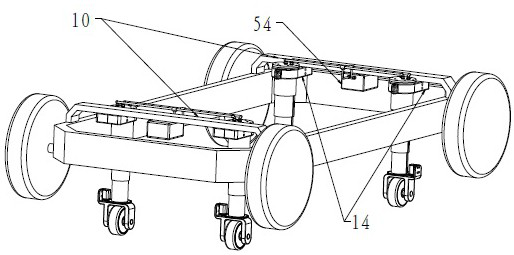 Hydraulic lifting parking mechanism