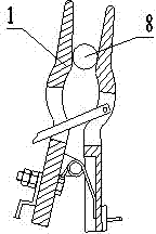 Grounding wire safety operation device in power construction