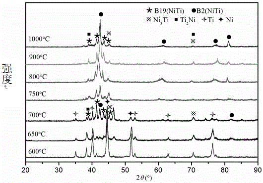 Preparation method of graded porous nickel-titanium alloy