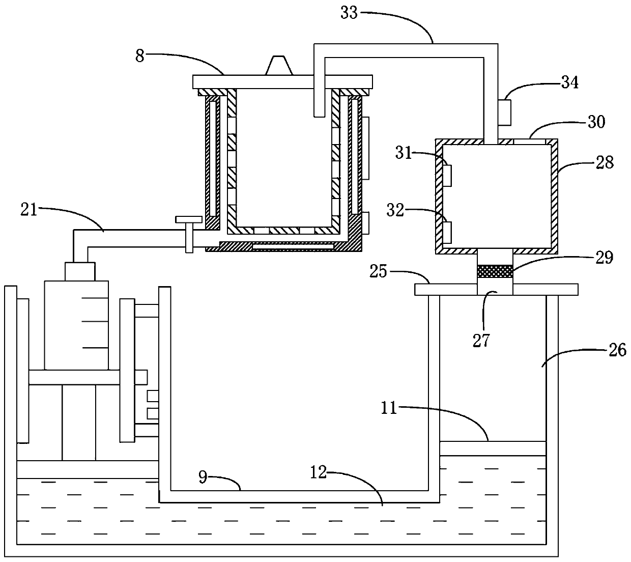 Automatic traditional Chinese medicine decocting device