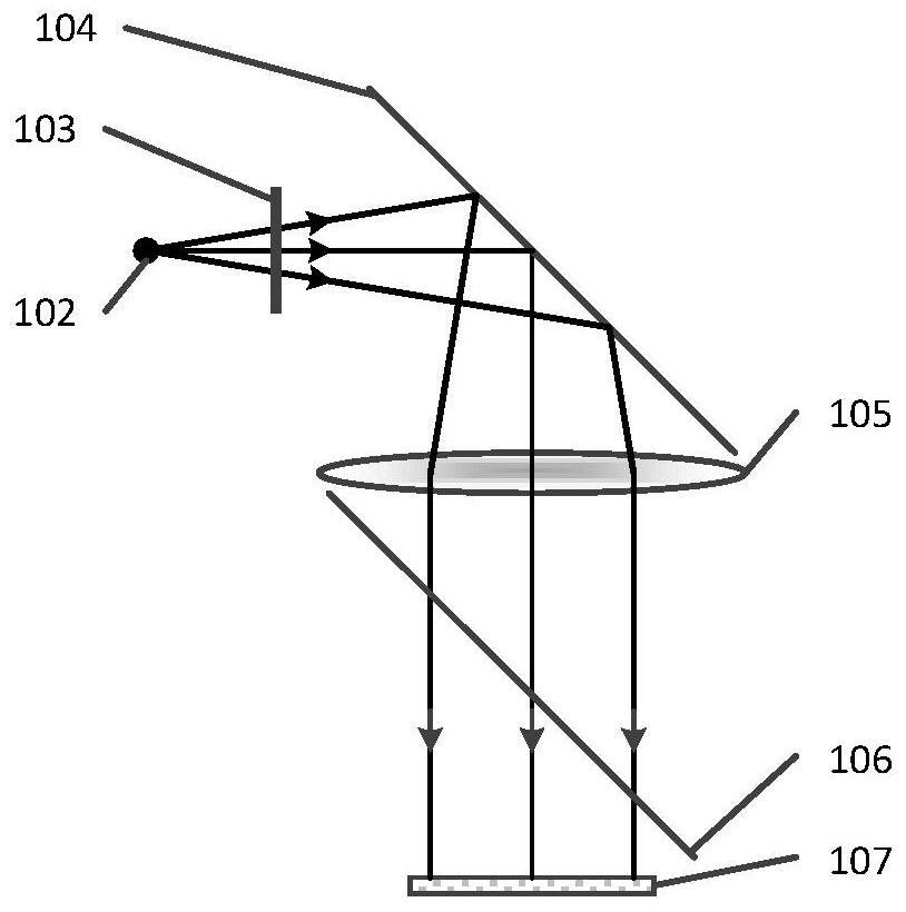 Compact transmission-type holographic near-to-eye three-dimensional display system and method based on point light source