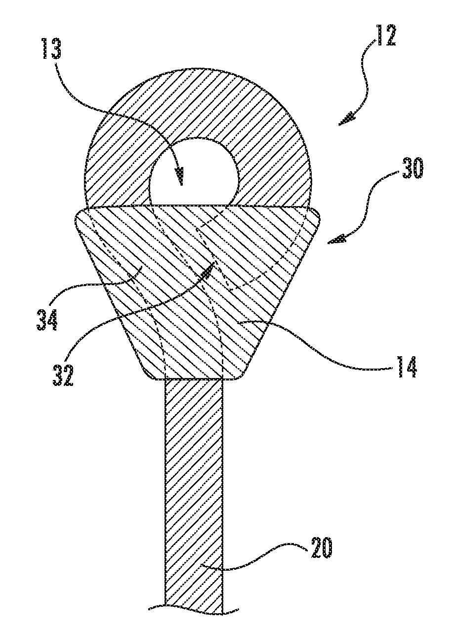 Resin closed eye on a fishing hook