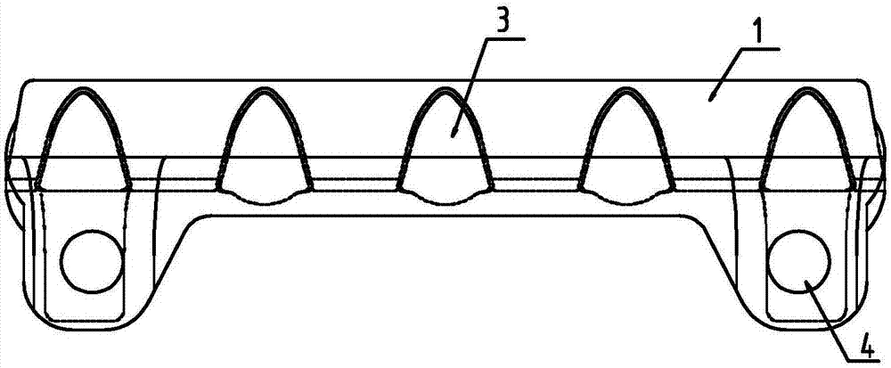 Integral die forged 151mm pitch pin track and scraper conveyer