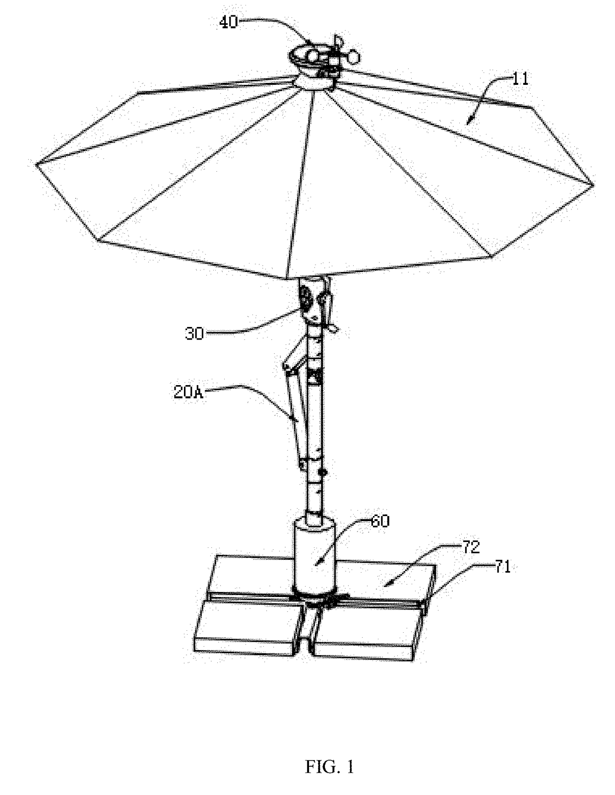 Intelligent outdoor umbrella