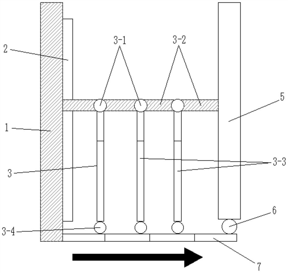 Movable guardrail and transportation and installation construction trolley