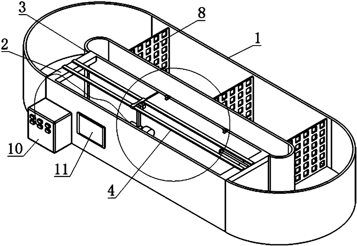 Underwater propeller testing device