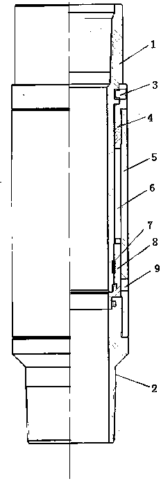 Sand-loosening type petroleum downhole safety connector