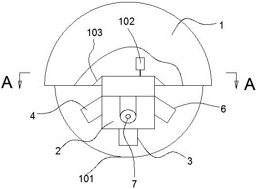 Camera with automatic rotating device