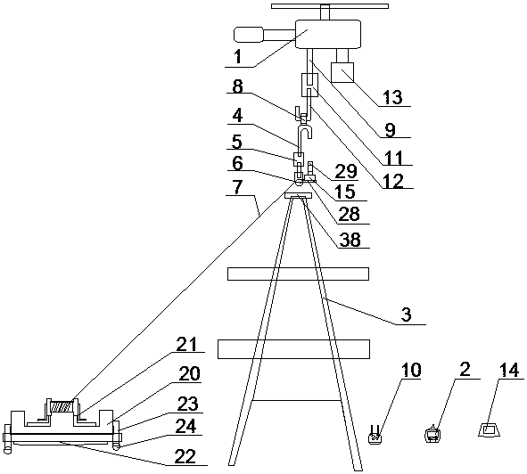 Safety anti-falling device for rod climbing working for power transmission line