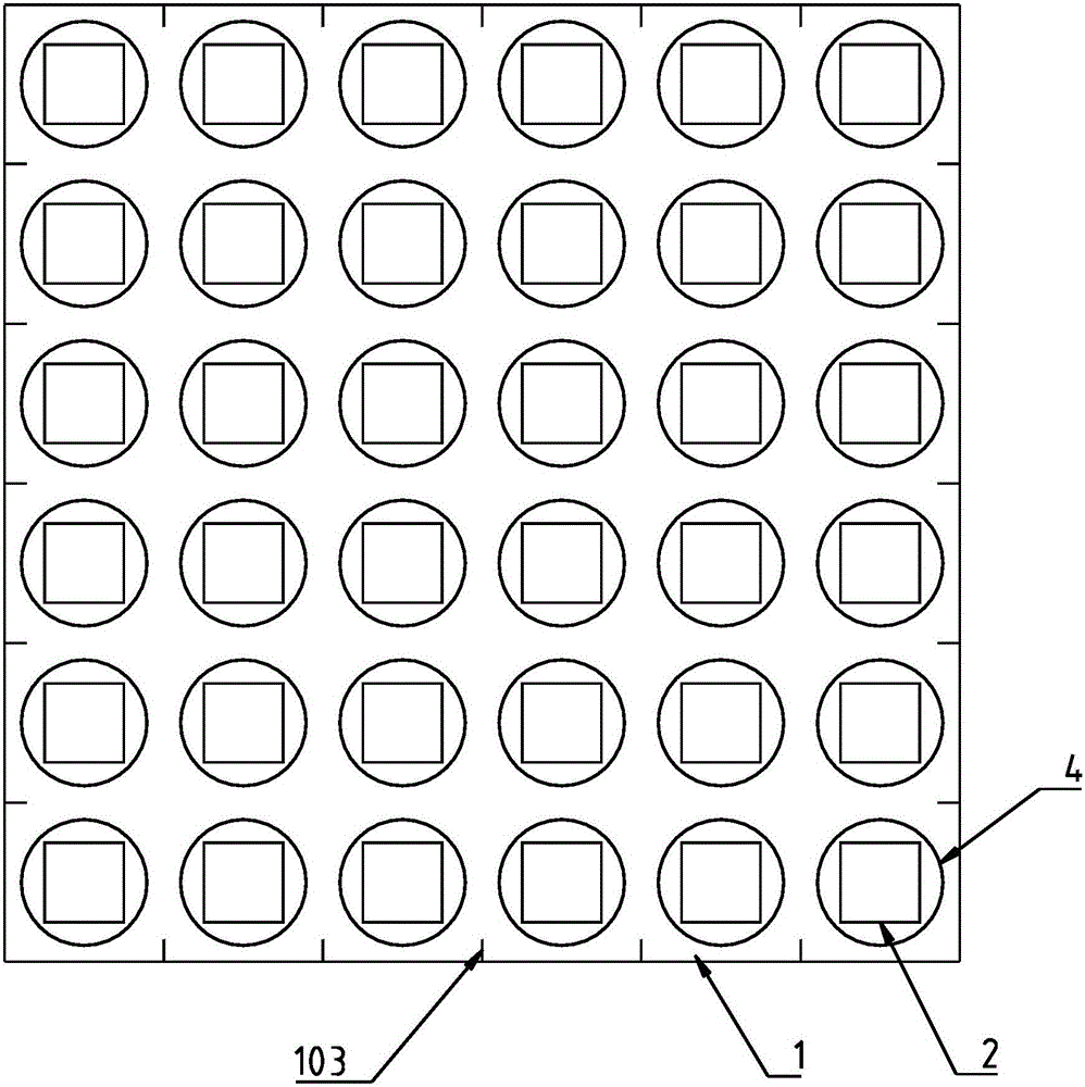 Package structure and package method of blue-light LED flip chip