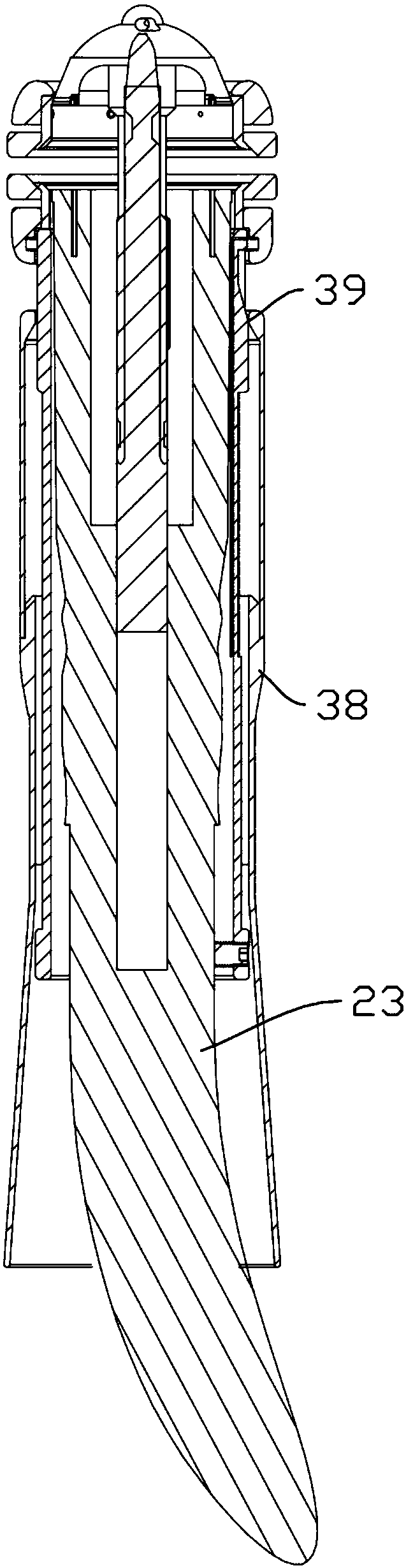 Pull-down assembly tool for magnetic anastomat