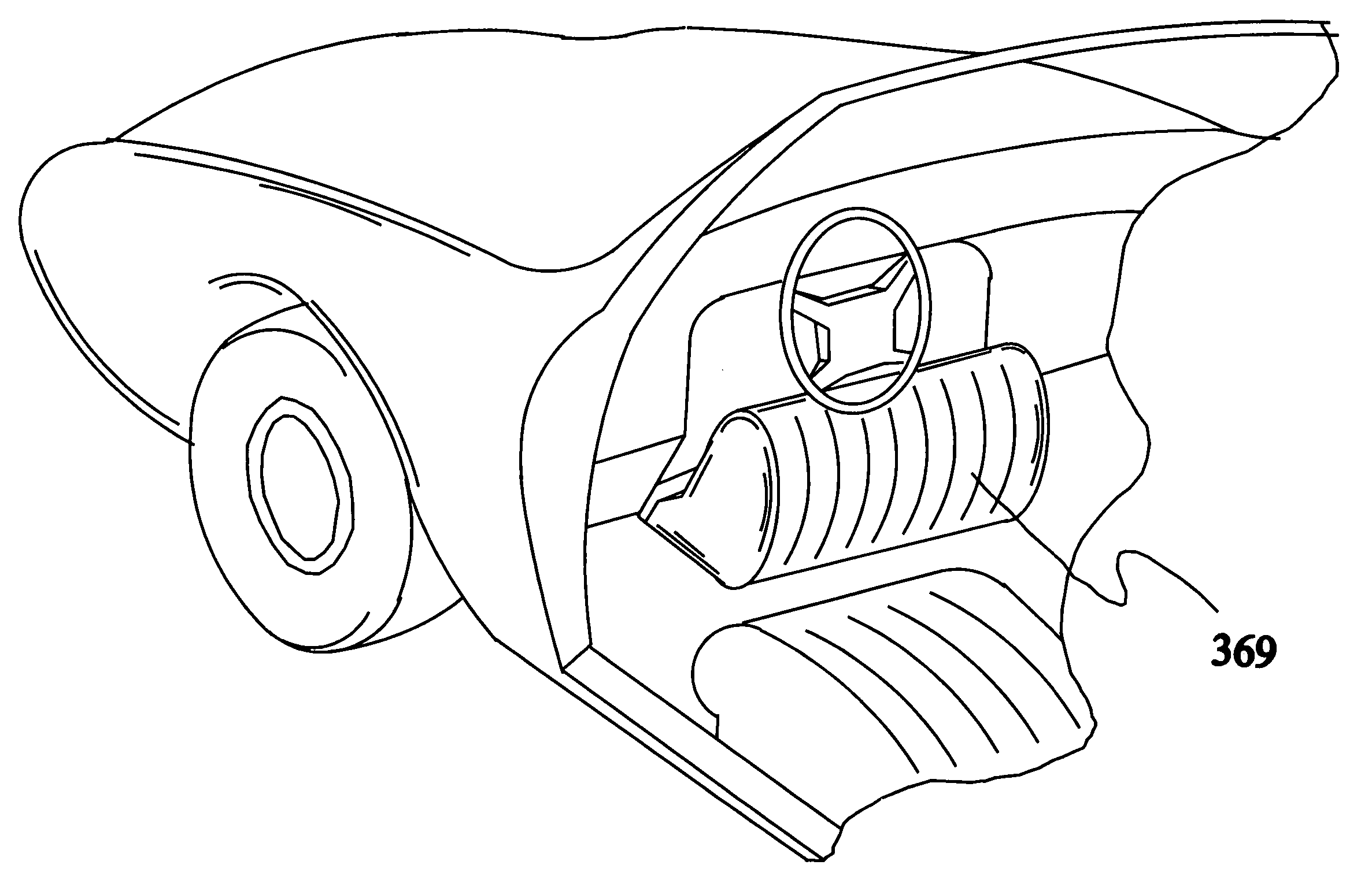 Knee bolster airbag system