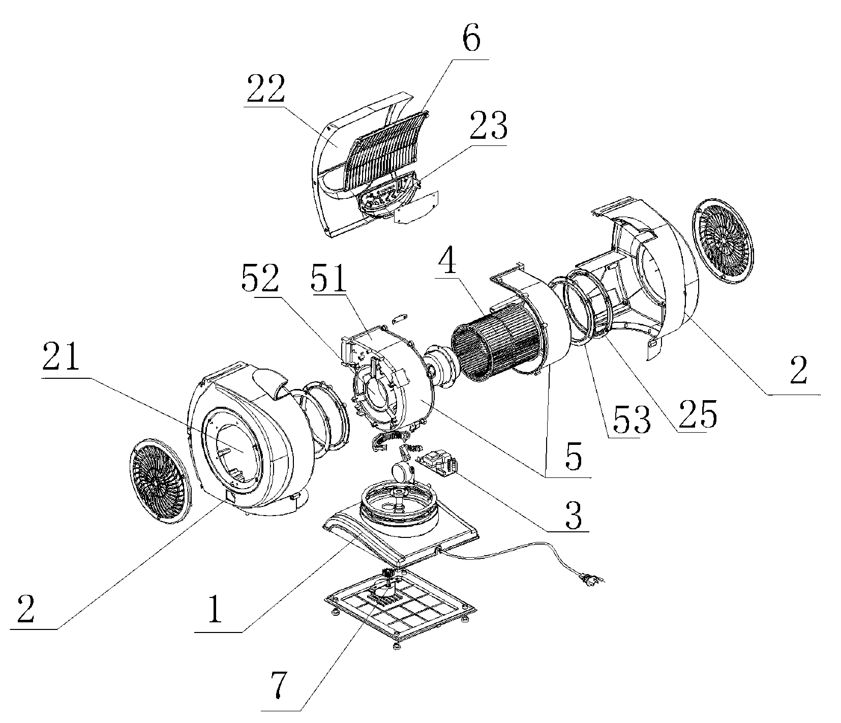 Multifunctional adjustable-type electric fan