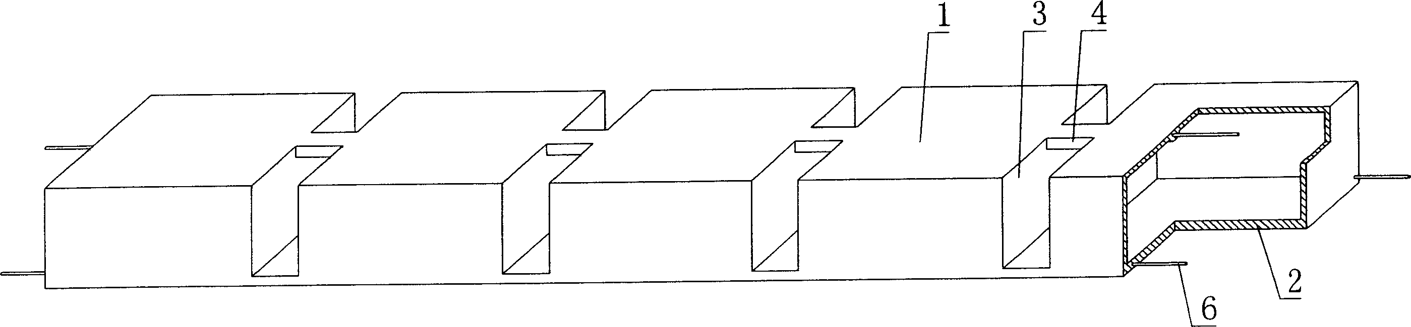 Cavity structural member for hollow board