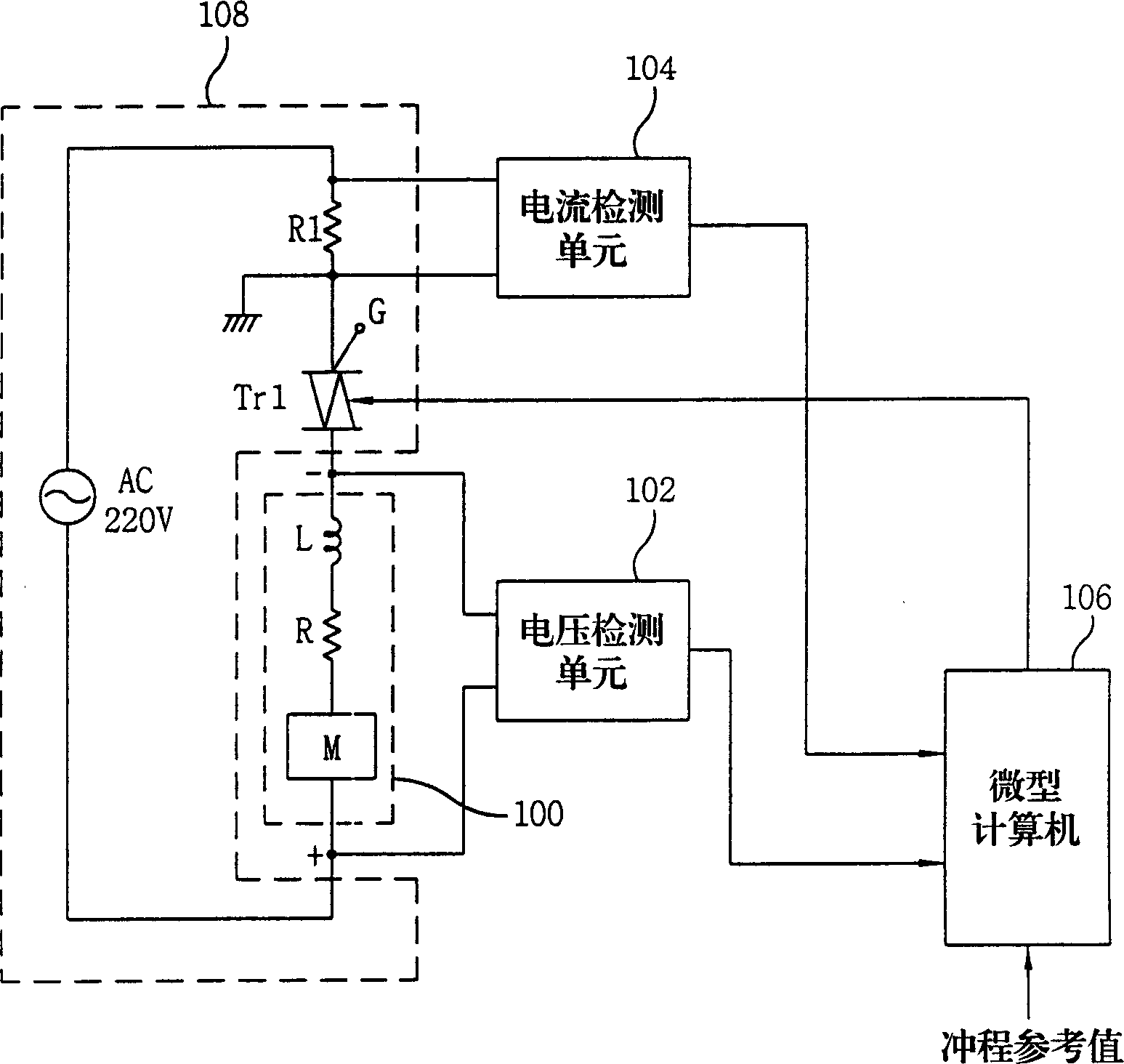 Control driving device and method for reciprocating compressor using linear motor refrigerator