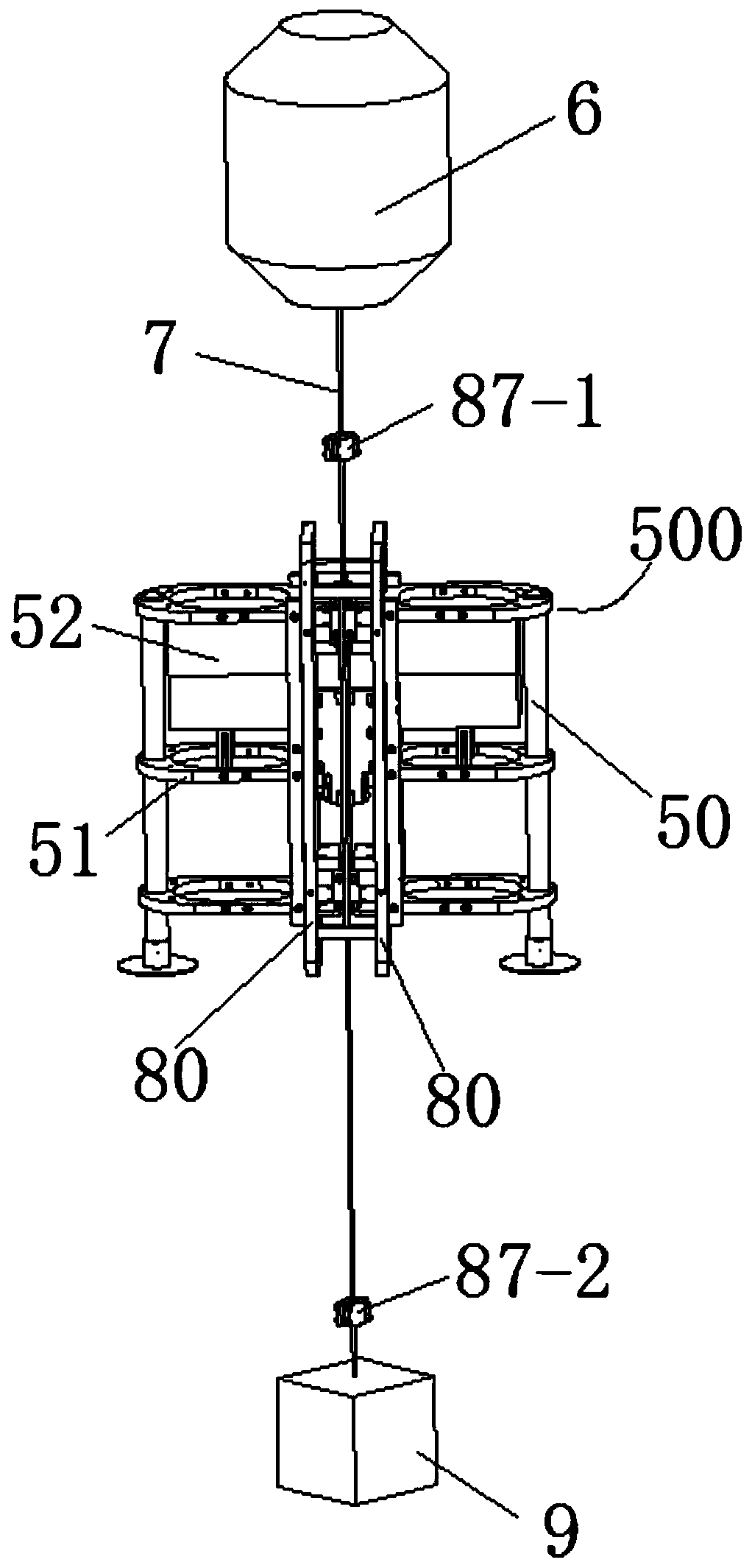 Buoy system applied to field observation of three-dimensional cross-sectional structure of ocean vortex