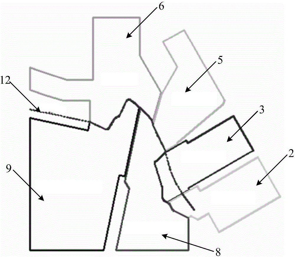 Double acting type side shaping device capable of improving strength of mold cores on body side