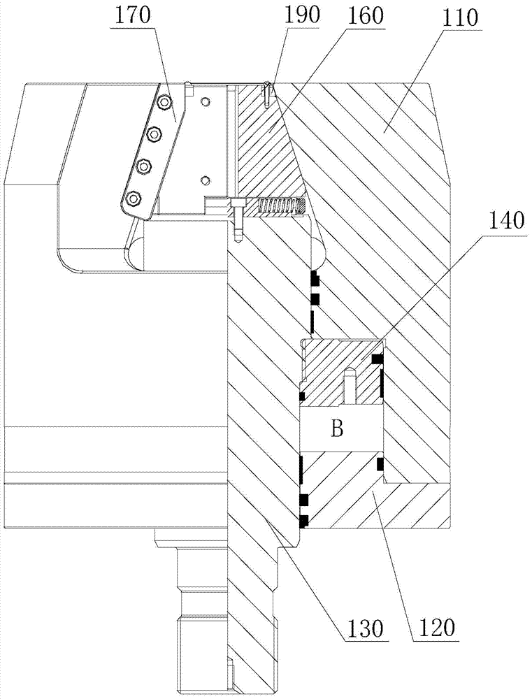 Semi-open type wedge-shaped horizontal sliding hydraulic clamp