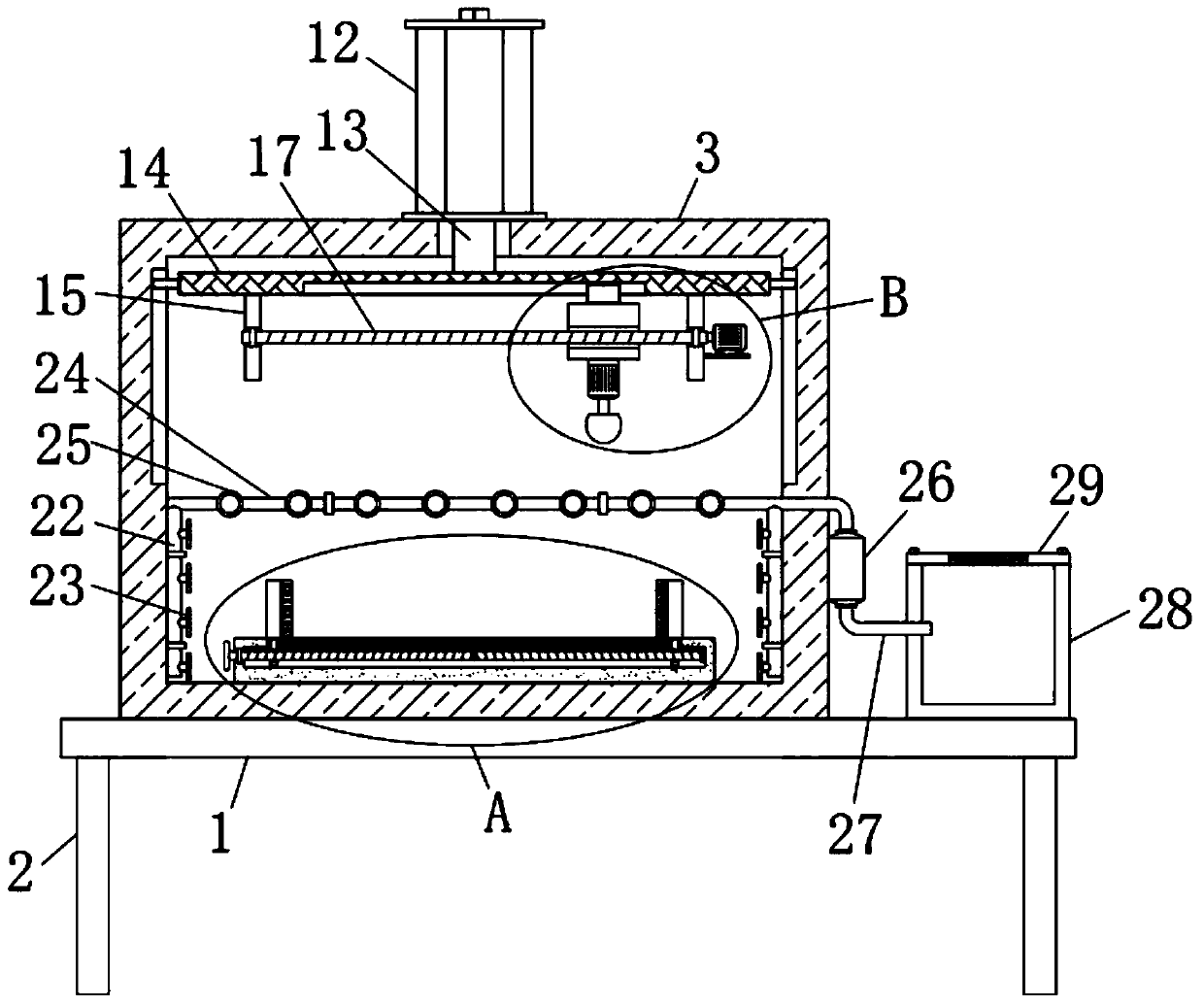 High-efficiency polishing device for automobile part