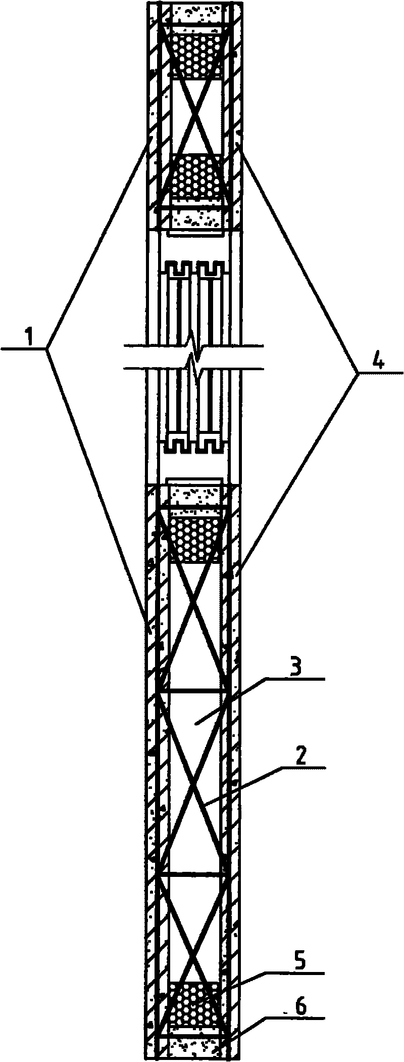 Hollow insulation cladding panel using steel wire mesh frame and concrete and preparation method thereof