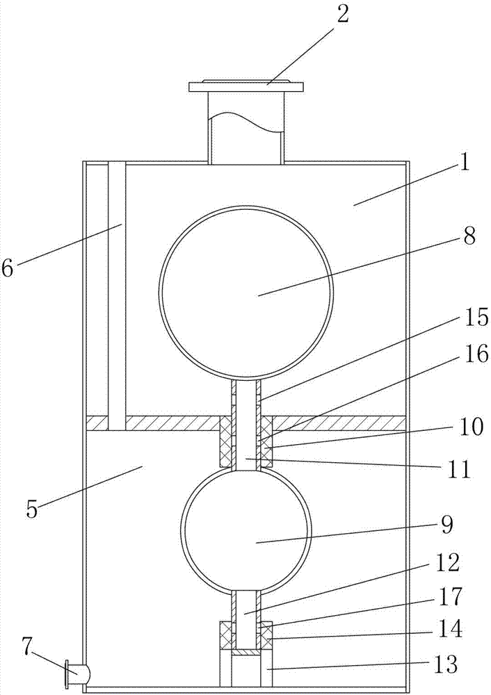 Evaporative vacuum drainer