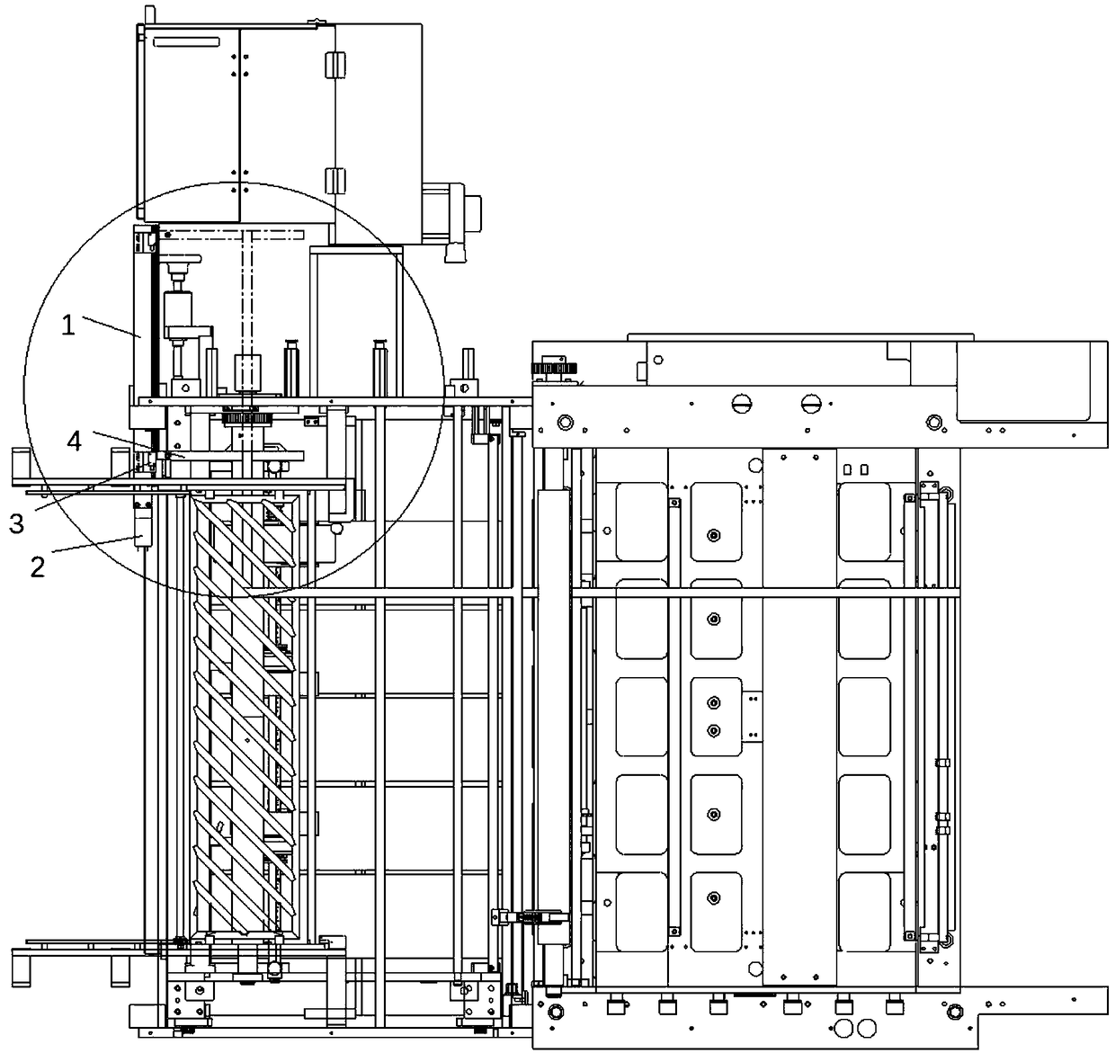 Alumite withdrawing device