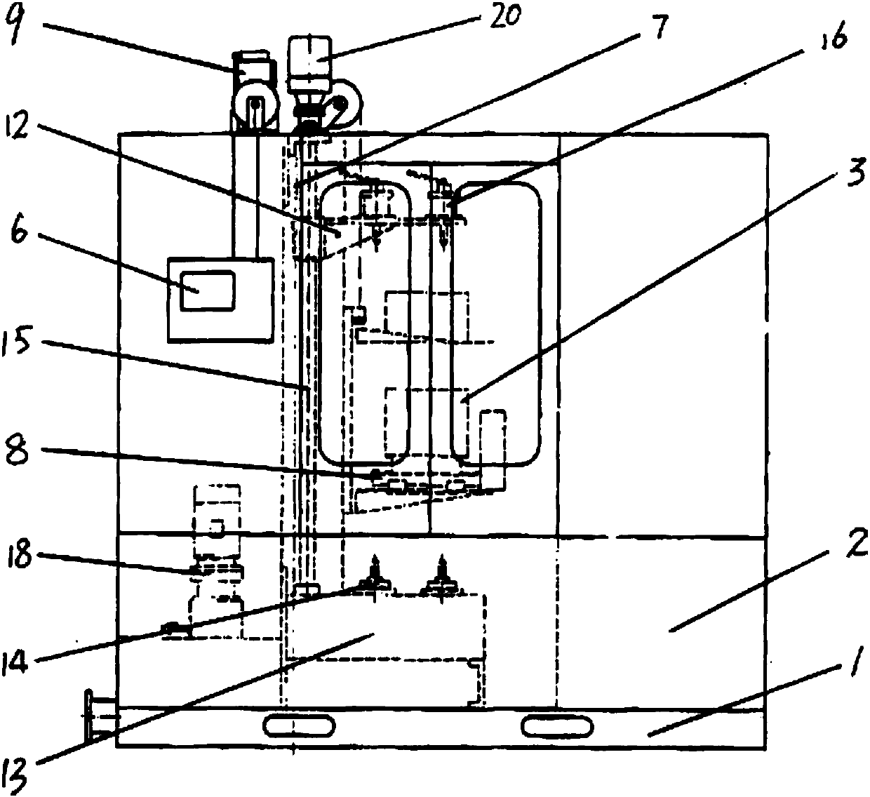 Electromechanical integrated induction heating numerical control hot-machining equipment