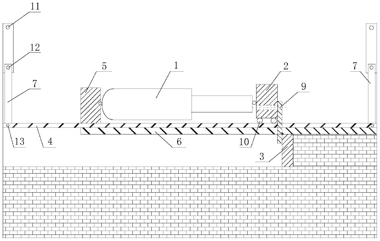 Laying device and using method of similar simulation experiment material