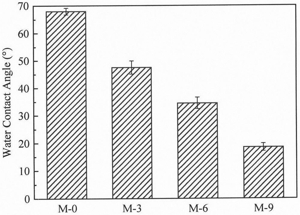 A kind of preparation method of superhydrophilic polymer film with demulsification function