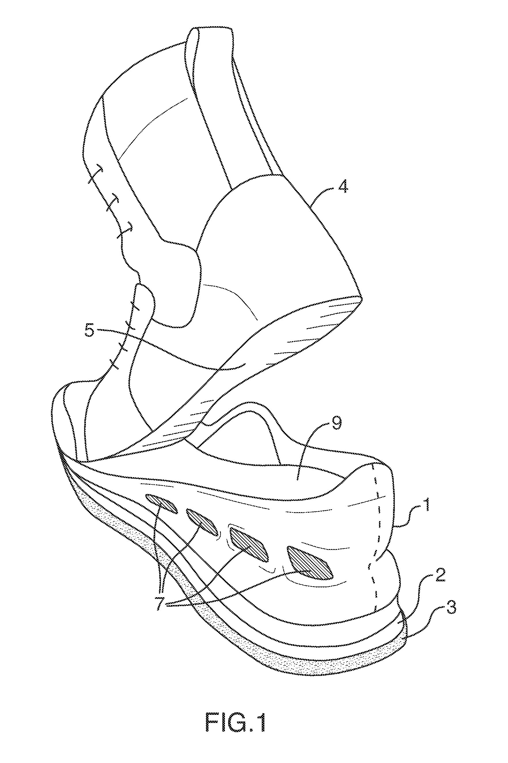 Air exhaust outsole for safety footwear