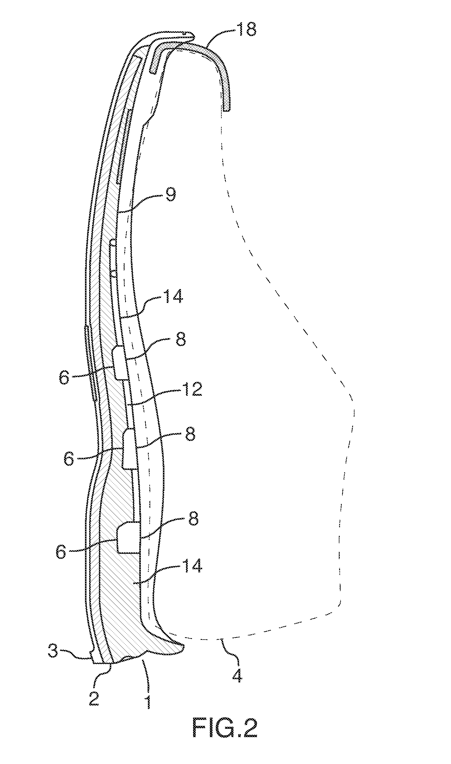 Air exhaust outsole for safety footwear