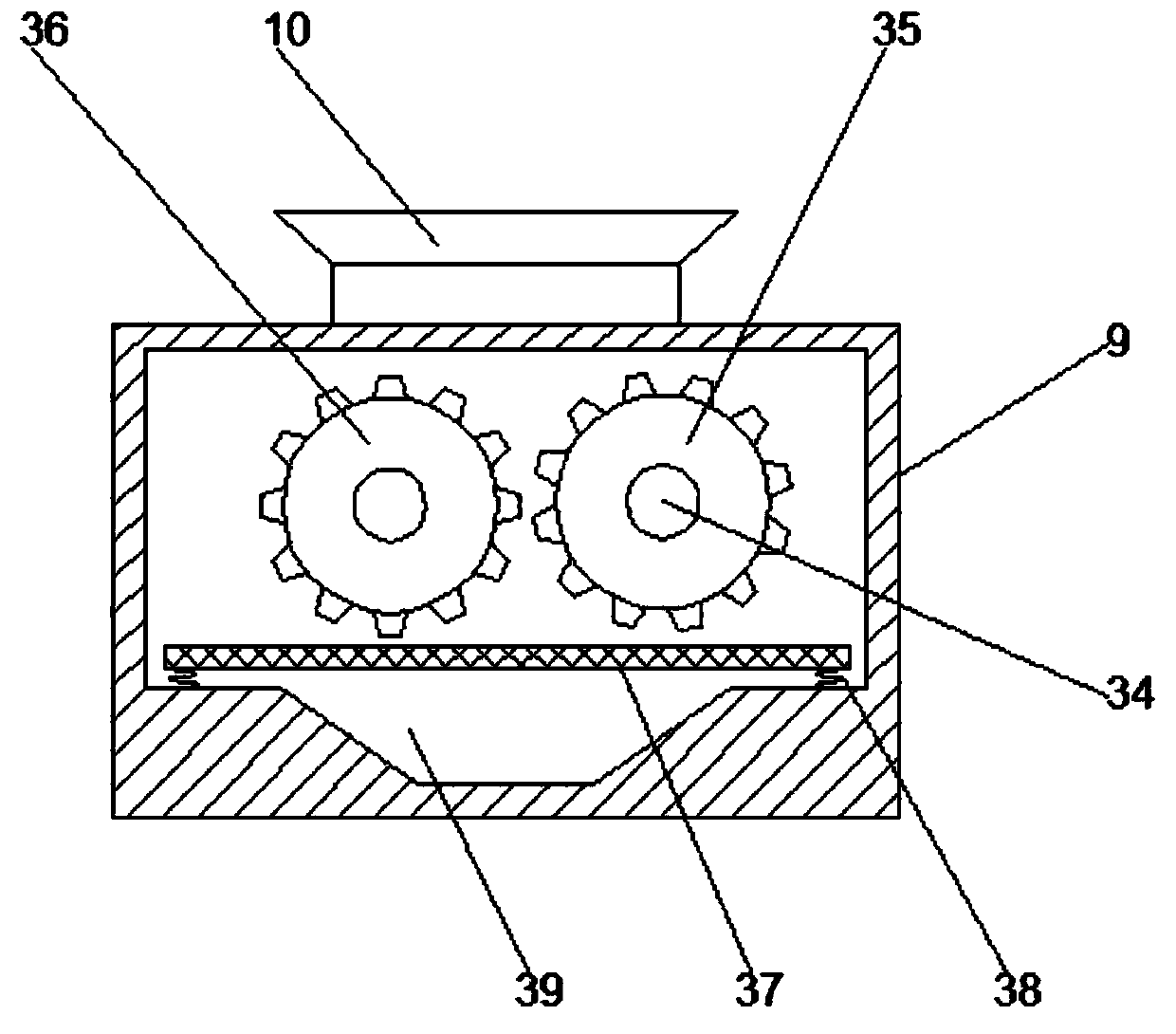 Self-cleaning type concrete stirring equipment for building