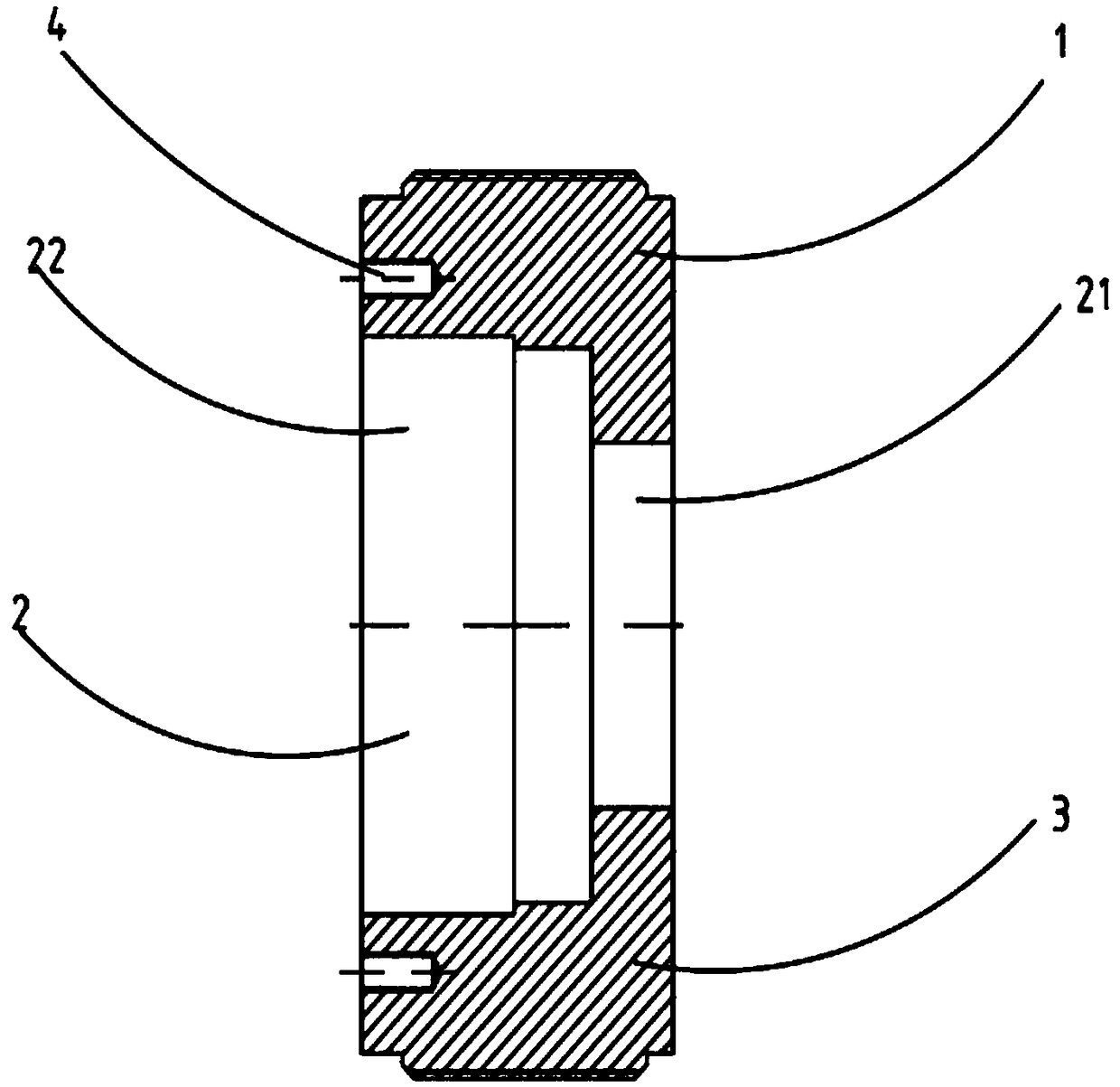 Aluminum extruding machine head nut