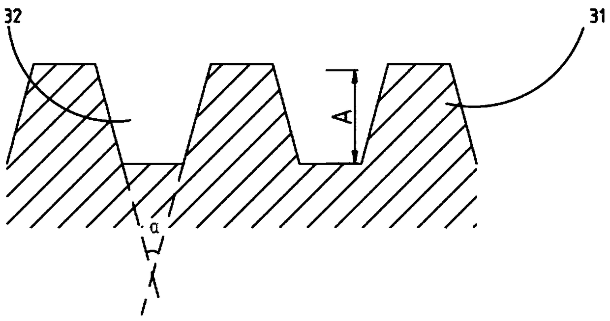 Aluminum extruding machine head nut