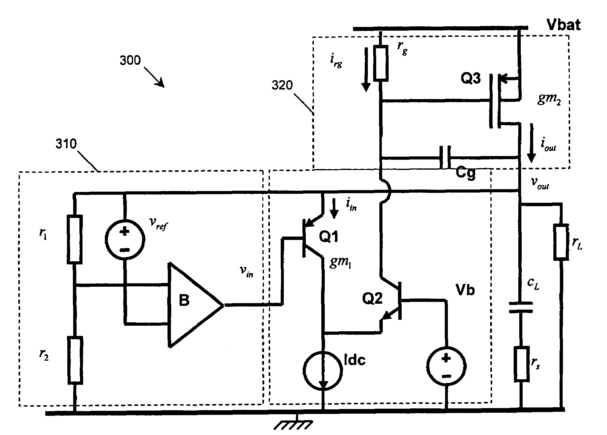 Low drop-out voltage regulator and method