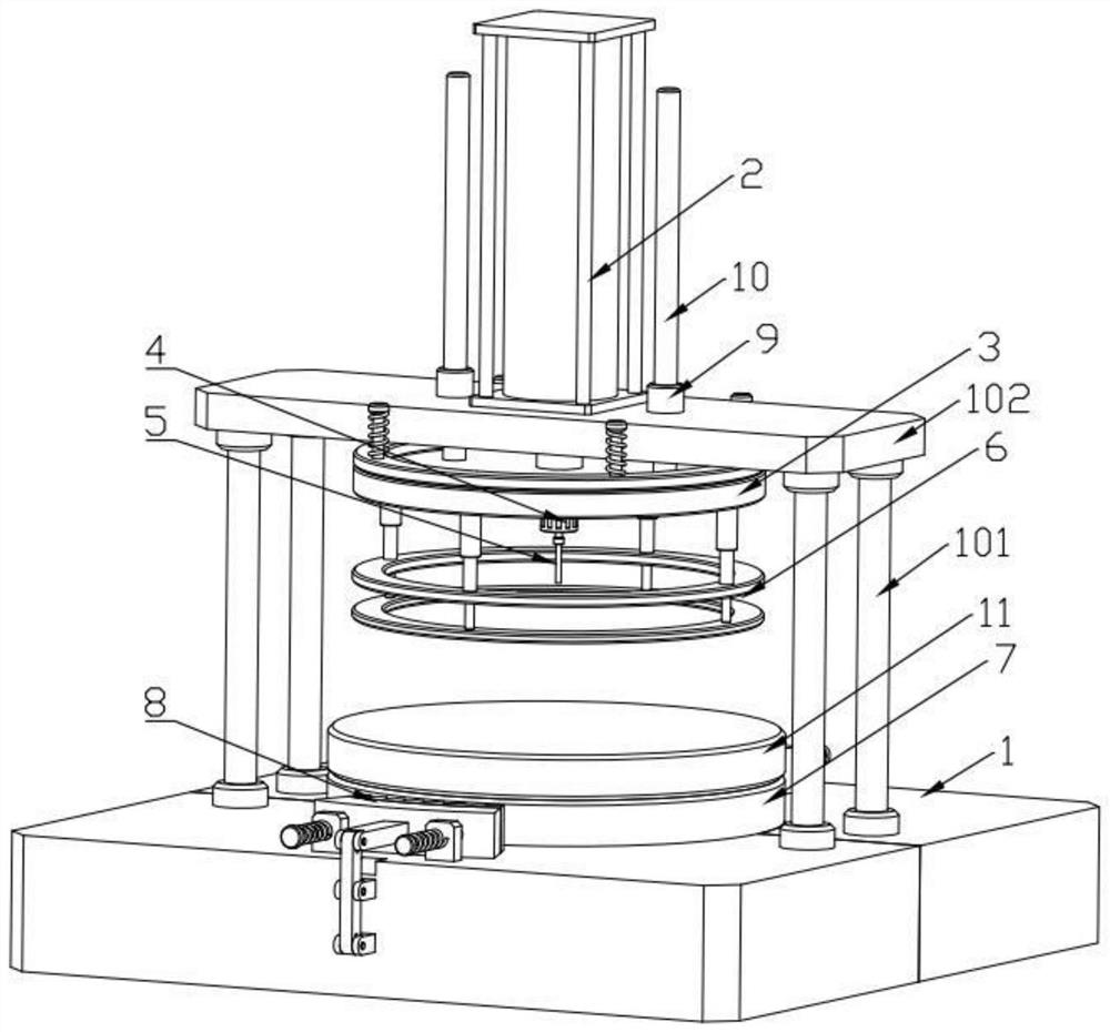 Drilling device for disc machining