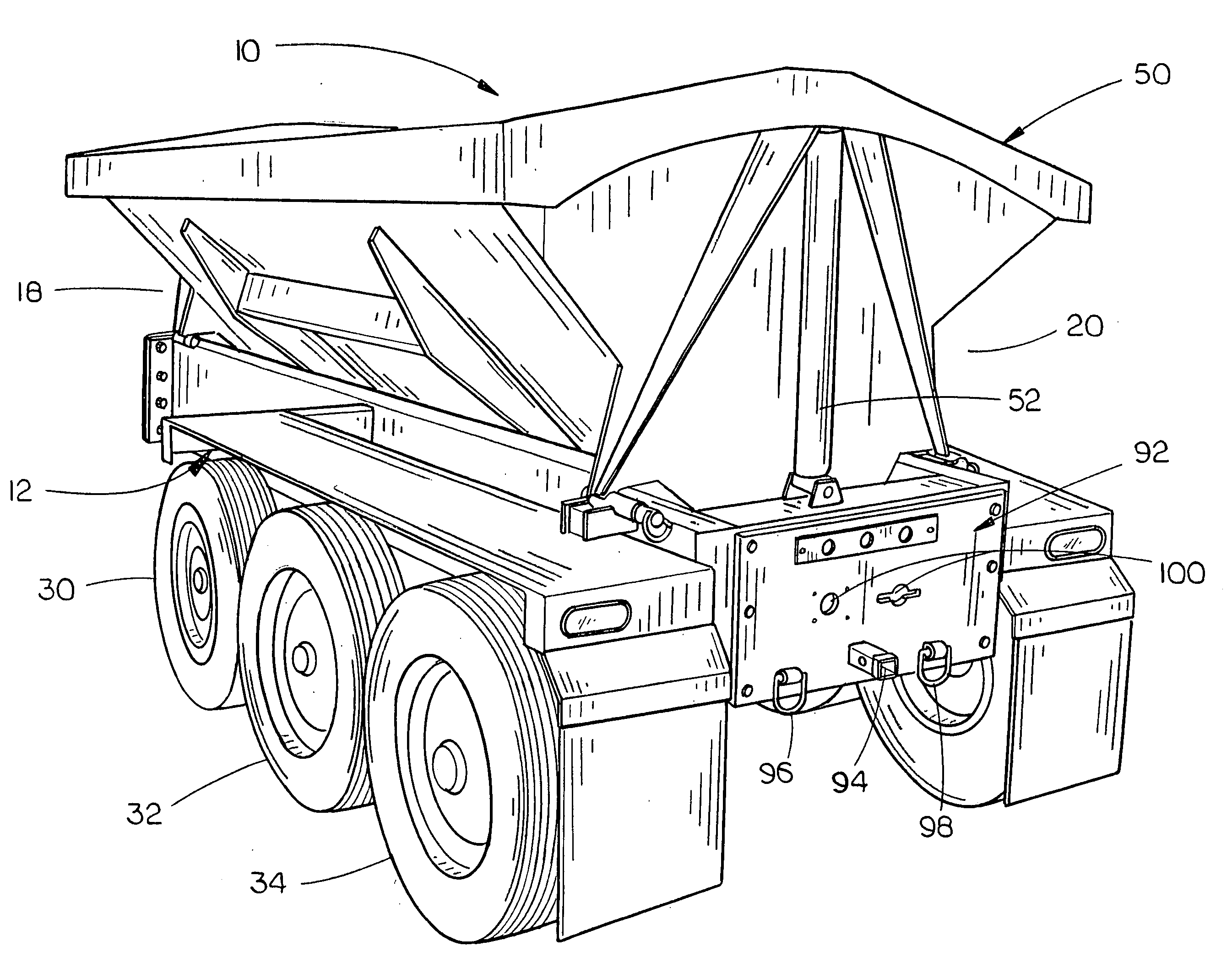 Mid-sized side dump trailer