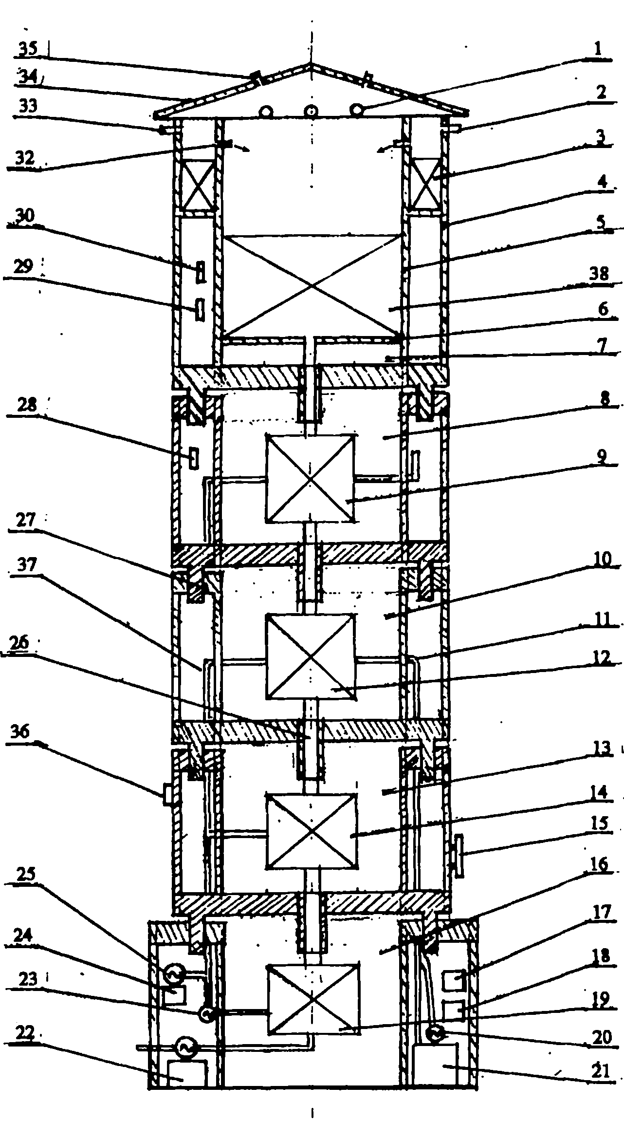 Device for filtering various water sources into direct drinking water