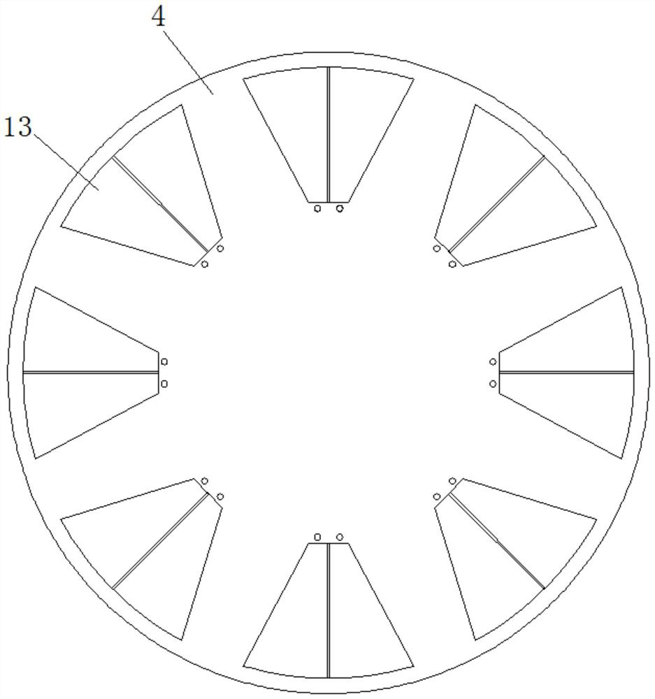 Heat dissipation device for computer case based on rotating centrifugal force