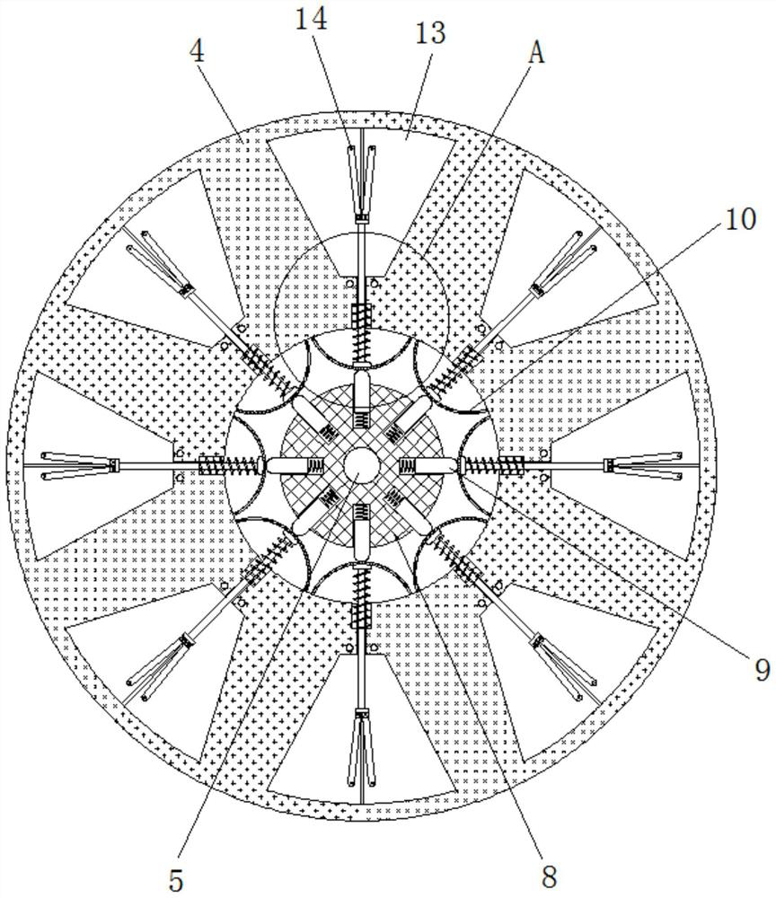 Heat dissipation device for computer case based on rotating centrifugal force