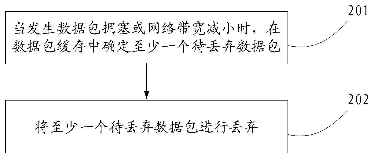 Data packet transmission method and device