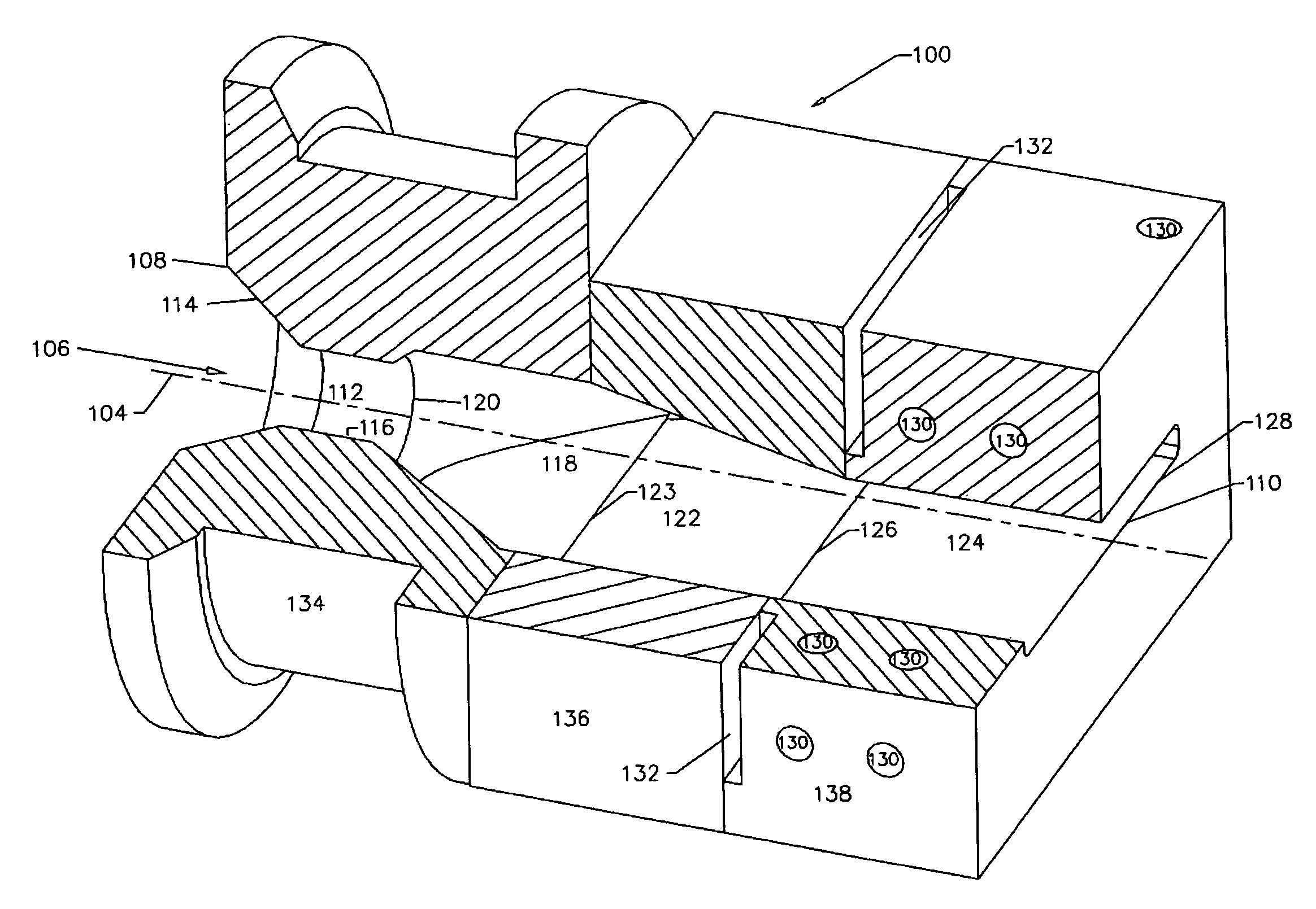 Die assembly and production process for profile extrusion