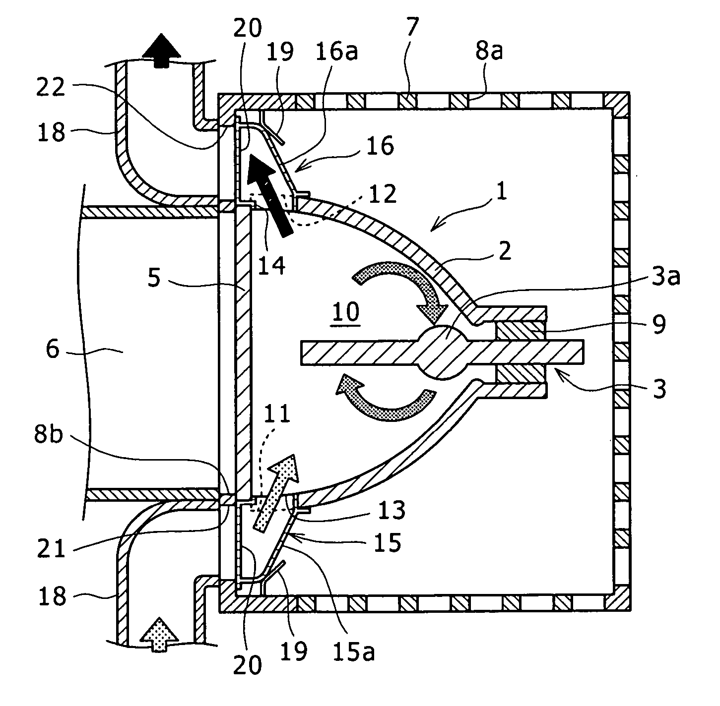 Lamp cooling device and projection display apparatus