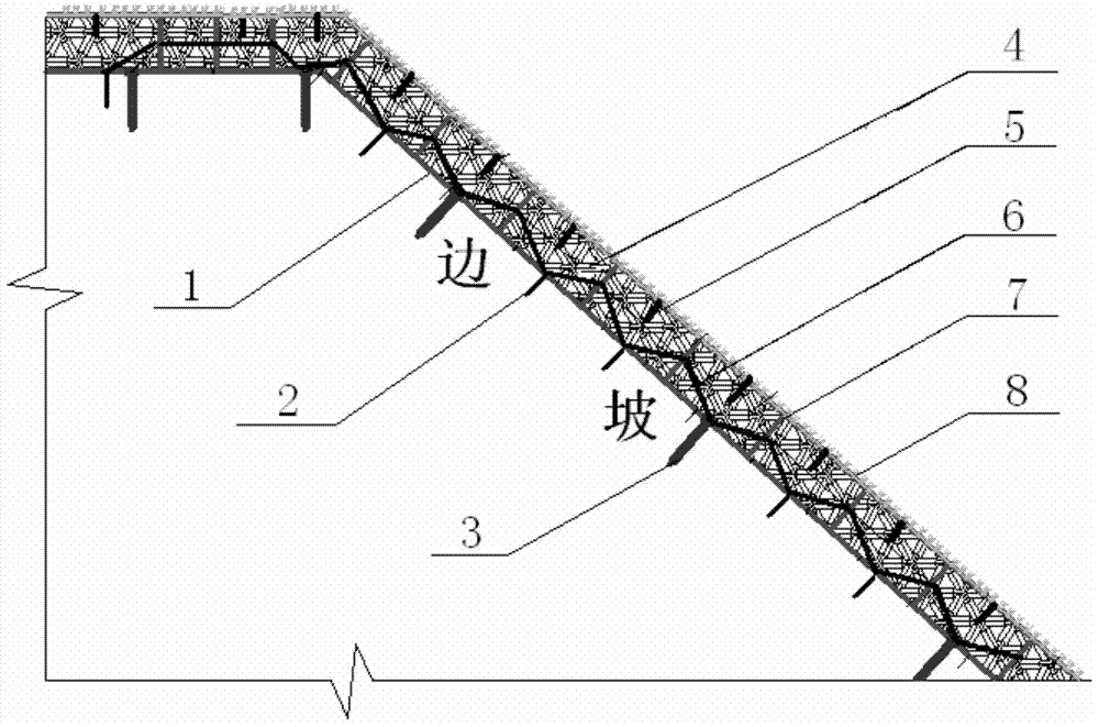 Ecological restoration method of slope