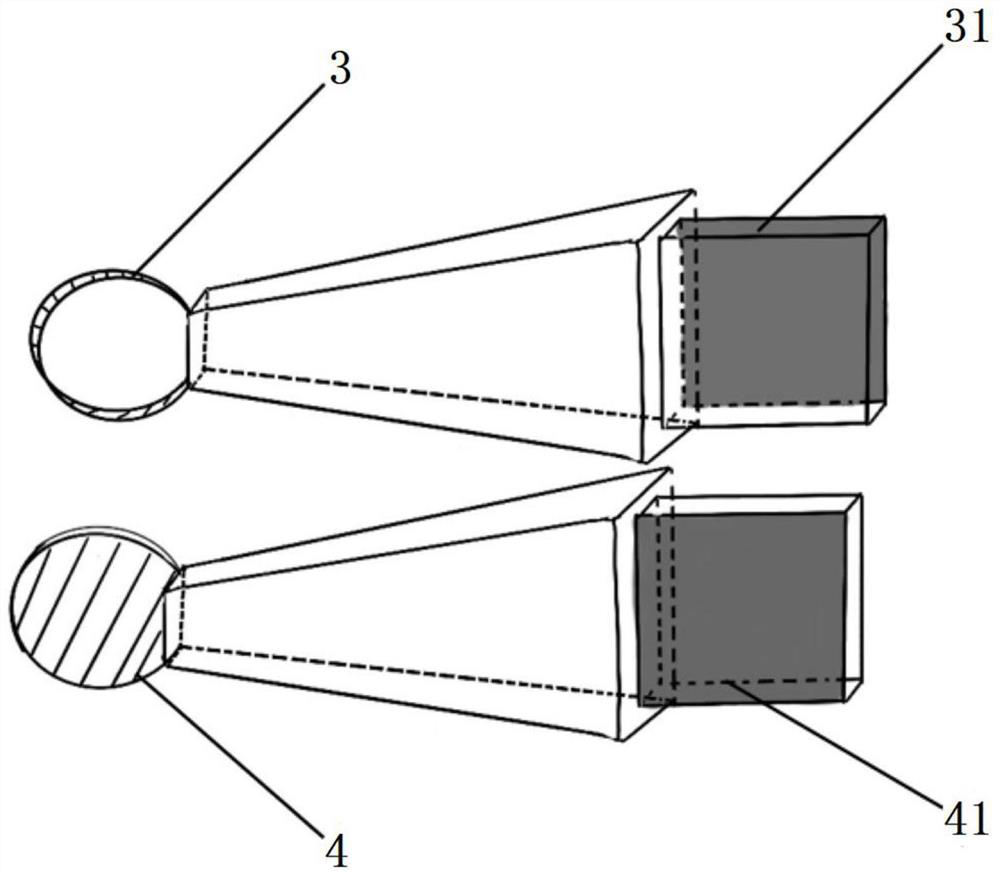 Small corneal limbus transplant collector for living body