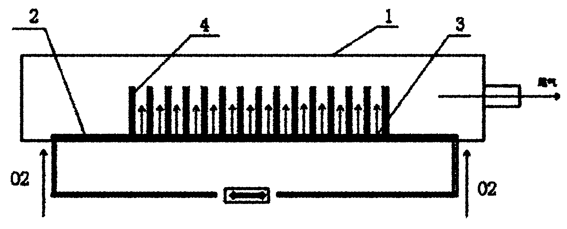 Two-end gas intake device for phosphorous diffusion furnace tube