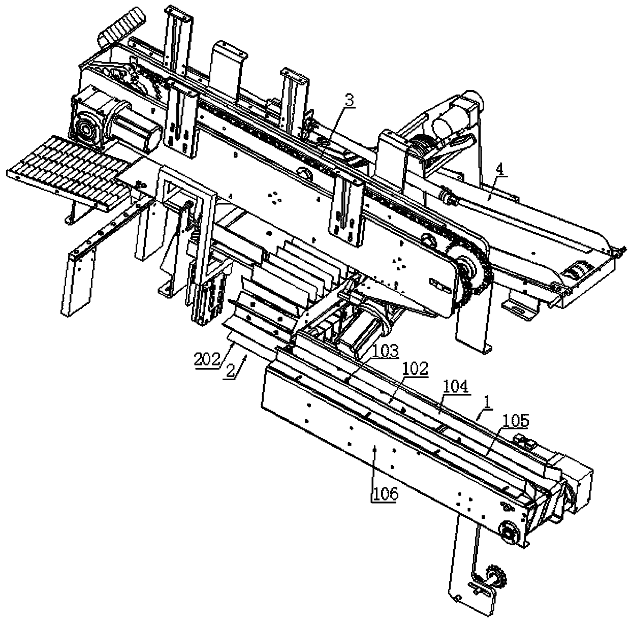 Packing machine bag opening device