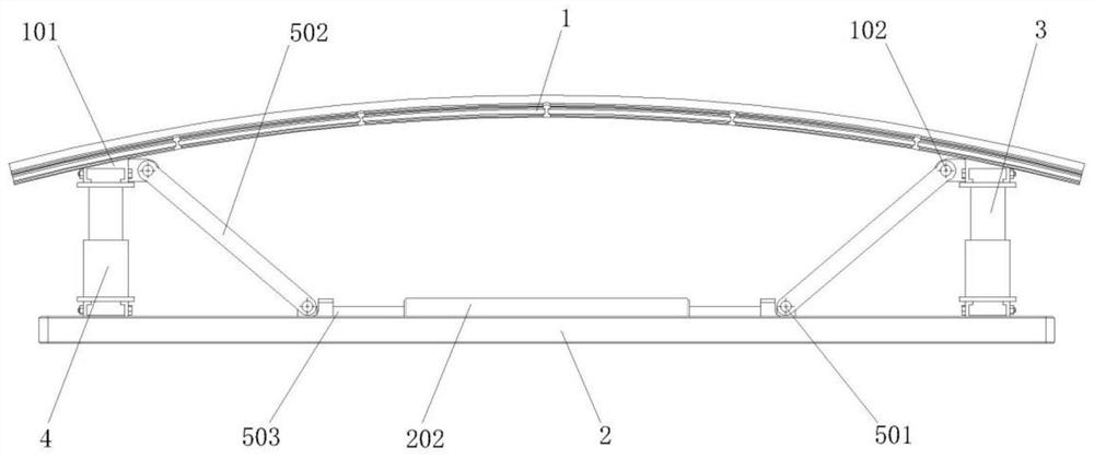 Magnetic buffering type anti-collision beam at front end of automobile